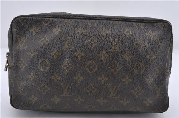 Auth Louis Vuitton Monogram Trousse Toilette 28 Clutch Hand Bag M47522 LV 6283D