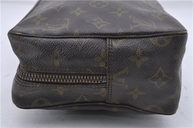 Auth Louis Vuitton Monogram Trousse Toilette 28 Clutch Hand Bag M47522 LV 6283D