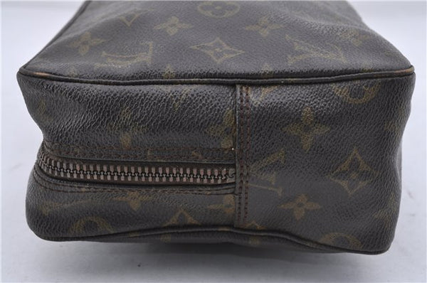 Auth Louis Vuitton Monogram Trousse Toilette 28 Clutch Hand Bag M47522 LV 6283D