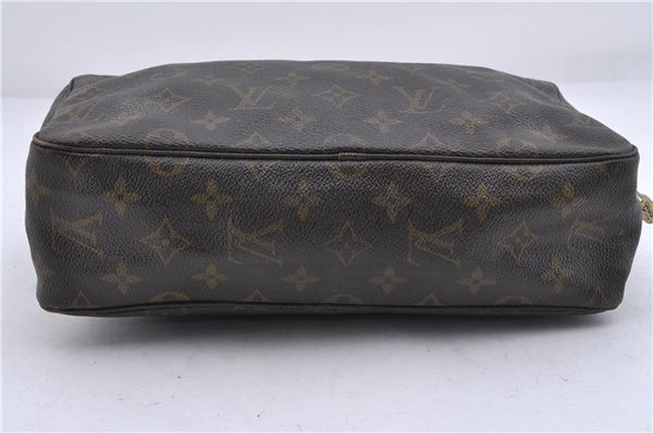 Auth Louis Vuitton Monogram Trousse Toilette 28 Clutch Hand Bag M47522 LV 6283D