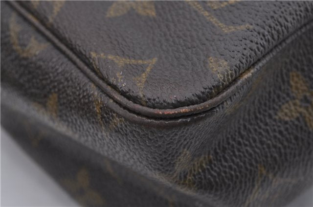 Auth Louis Vuitton Monogram Trousse Toilette 28 Clutch Hand Bag M47522 LV 6283D