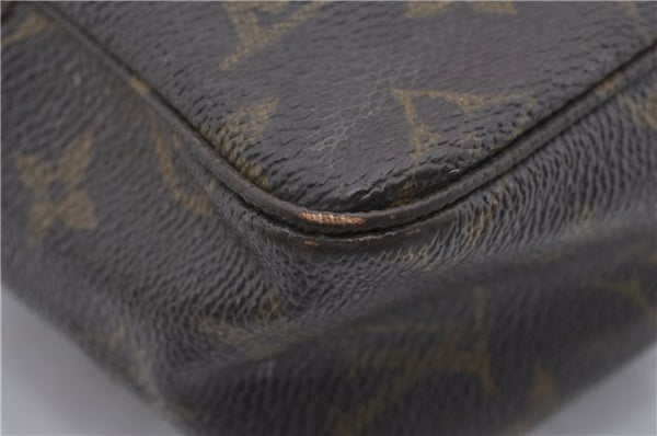 Auth Louis Vuitton Monogram Trousse Toilette 28 Clutch Hand Bag M47522 LV 6283D