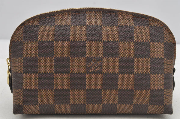 Authentic Louis Vuitton Damier Pochette Cosmetic PM Pouch N47516 LV 6284I