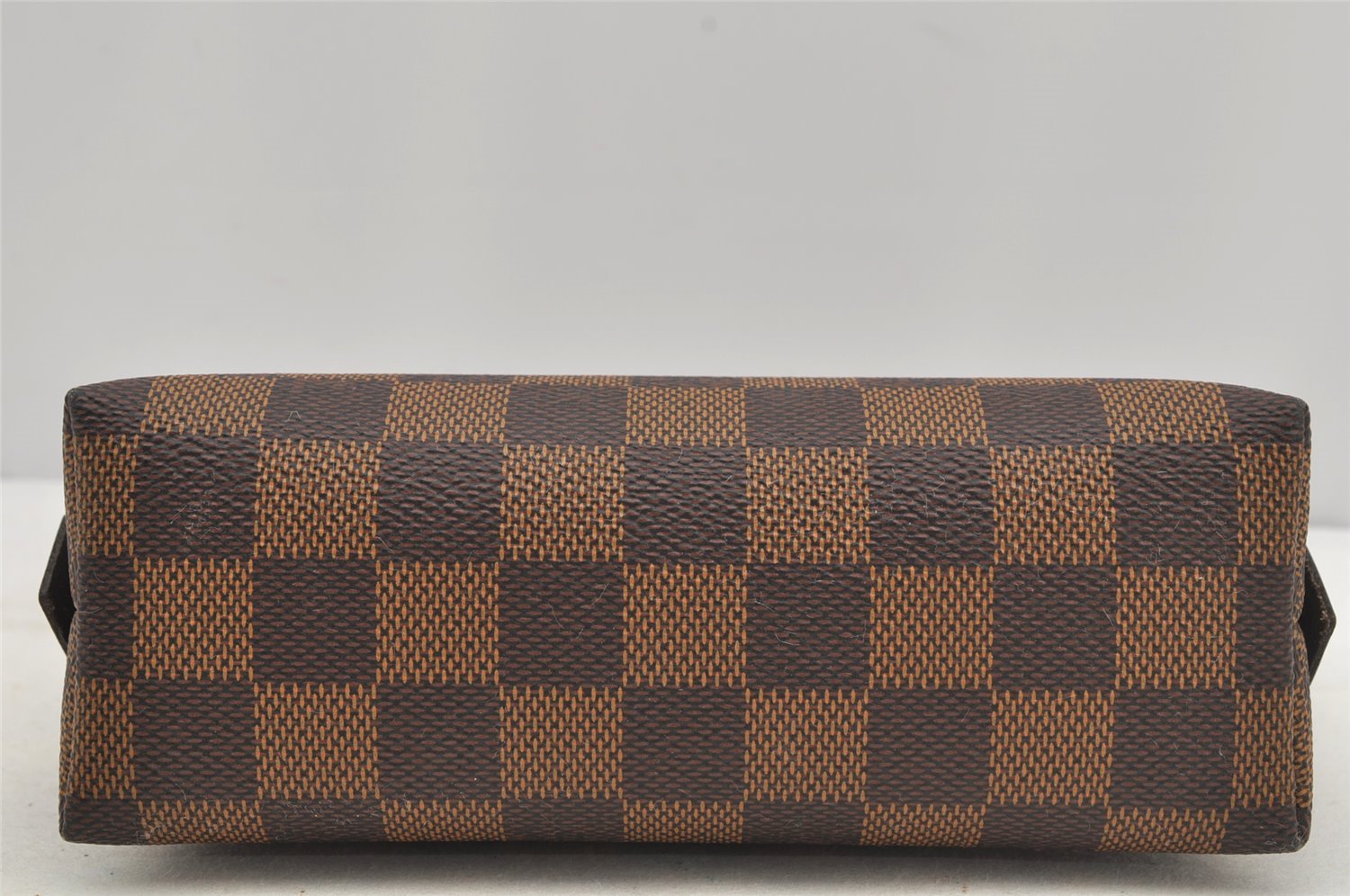 Authentic Louis Vuitton Damier Pochette Cosmetic PM Pouch N47516 LV 6284I