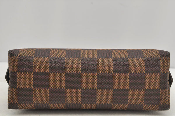 Authentic Louis Vuitton Damier Pochette Cosmetic PM Pouch N47516 LV 6284I