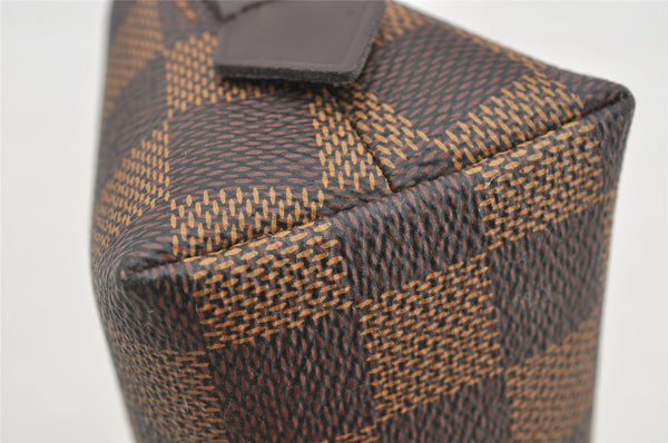 Authentic Louis Vuitton Damier Pochette Cosmetic PM Pouch N47516 LV 6284I