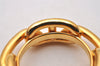 Authentic HERMES Scarf Ring Chaine d'Ancre Chain Design Gold Tone Box 6285I