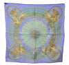 Authentic HERMES Petit Carre 40 Scarf Handkerchief "AMOURS" Silk Blue 6286F