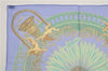 Authentic HERMES Petit Carre 40 Scarf Handkerchief "AMOURS" Silk Blue 6286F