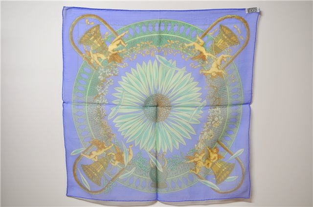 Authentic HERMES Petit Carre 40 Scarf Handkerchief 