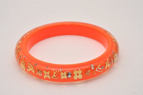 Authentic Louis Vuitton Uncle John TPM Bangle Bracelet Orange LV Box 6286I