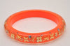 Authentic Louis Vuitton Uncle John TPM Bangle Bracelet Orange LV Box 6286I