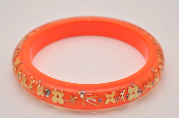 Authentic Louis Vuitton Uncle John TPM Bangle Bracelet Orange LV Box 6286I