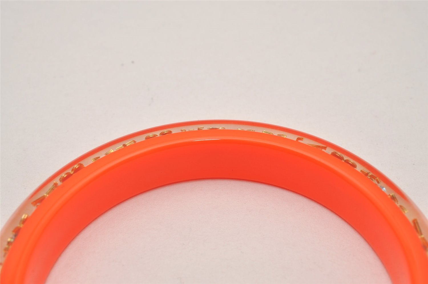 Authentic Louis Vuitton Uncle John TPM Bangle Bracelet Orange LV Box 6286I