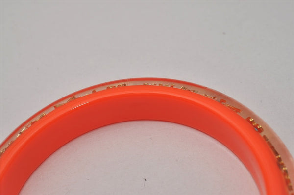 Authentic Louis Vuitton Uncle John TPM Bangle Bracelet Orange LV Box 6286I