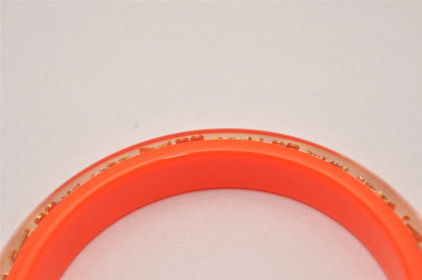 Authentic Louis Vuitton Uncle John TPM Bangle Bracelet Orange LV Box 6286I