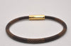 Authentic Louis Vuitton Damier Bracelet Keepit Bracelet M6139E LV Box 6288I