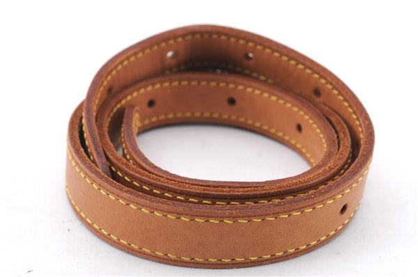 Authentic Louis Vuitton Leather Shoulder Strap For Bucket GM 31.9" Beige 6292E