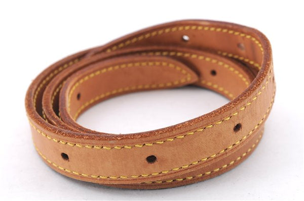 Authentic Louis Vuitton Leather Shoulder Strap For Bucket GM 31.9" Beige 6292E