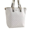 Authentic GUCCI Vintage Shoulder Tote Bag GG PVC Enamel 189896 White 6292I