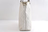 Authentic GUCCI Vintage Shoulder Tote Bag GG PVC Enamel 189896 White 6292I