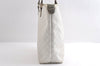 Authentic GUCCI Vintage Shoulder Tote Bag GG PVC Enamel 189896 White 6292I