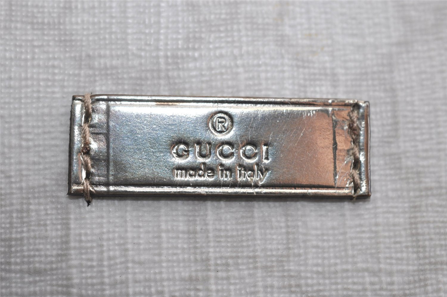 Authentic GUCCI Vintage Shoulder Tote Bag GG PVC Enamel 189896 White 6292I