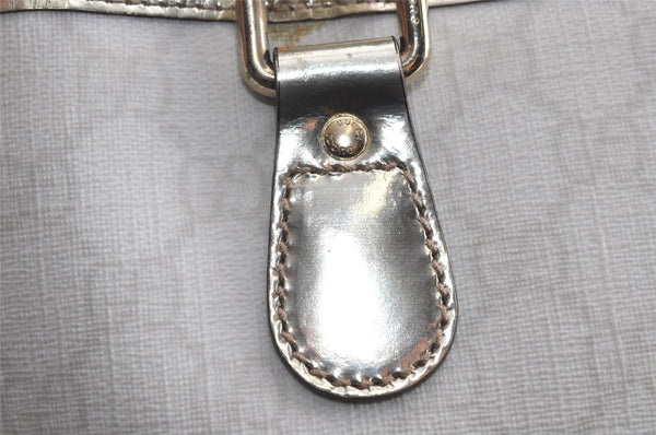 Authentic GUCCI Vintage Shoulder Tote Bag GG PVC Enamel 189896 White 6292I