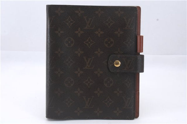 Authentic Louis Vuitton Monogram Agenda GM Day Planner Cover R20106 LV 6293D