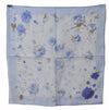 Authentic HERMES Petit Carre 40 Scarf Handkerchief "LA ROSEE" Silk Blue 6293F