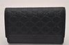 Authentic GUCCI Micro Guccissima 6 Key Case Holder Leather 150402 Navy 6293I