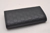 Authentic GUCCI Micro Guccissima 6 Key Case Holder Leather 150402 Navy 6293I