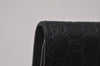 Authentic GUCCI Micro Guccissima 6 Key Case Holder Leather 150402 Navy 6293I