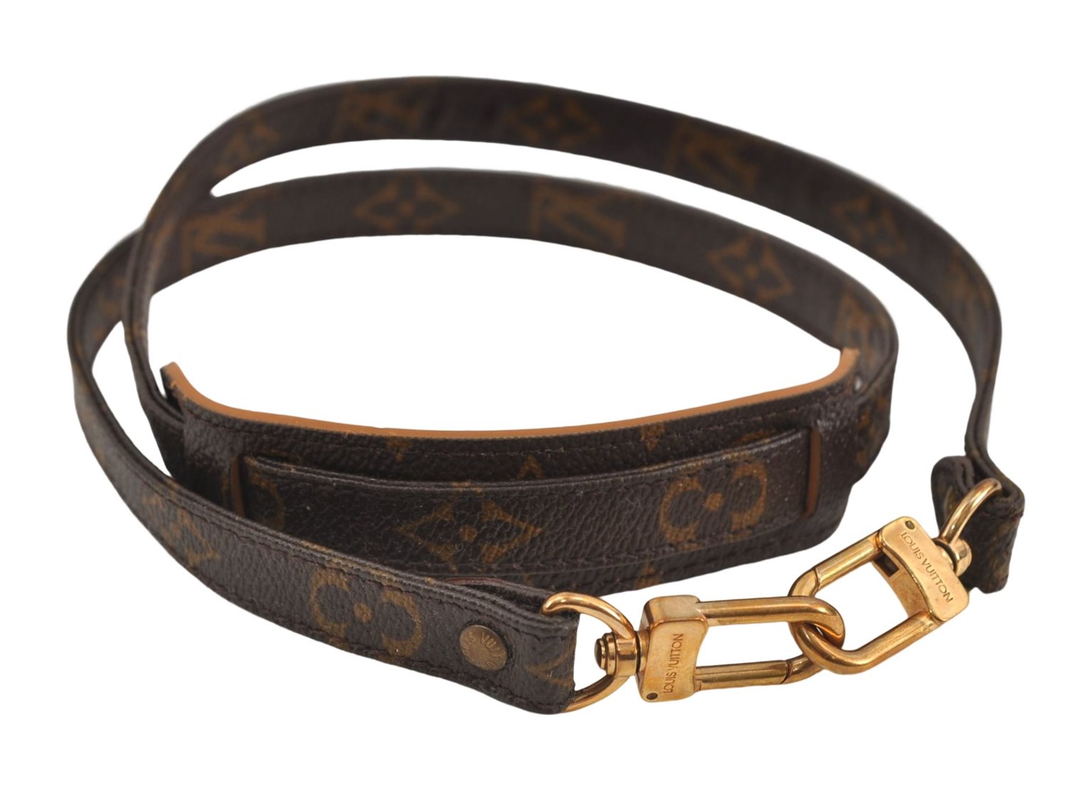 Authentic Louis Vuitton Monogram Brown Shoulder Strap 39.4