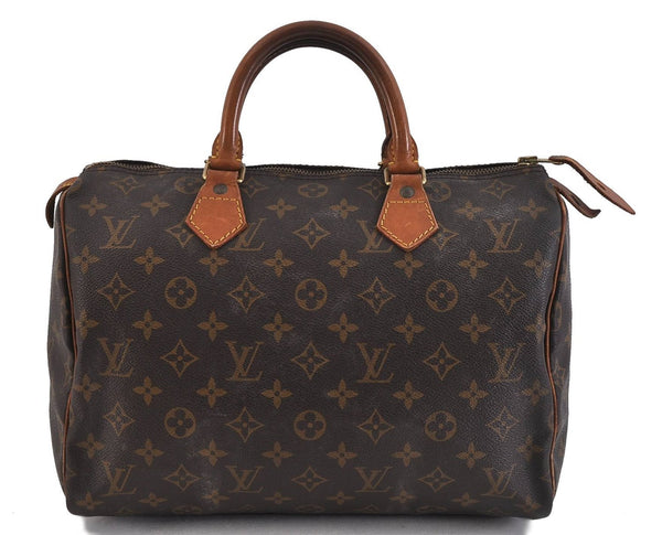 Authentic LOUIS VUITTON Monogram Speedy 30 Hand Bag M41526 LV 6295C