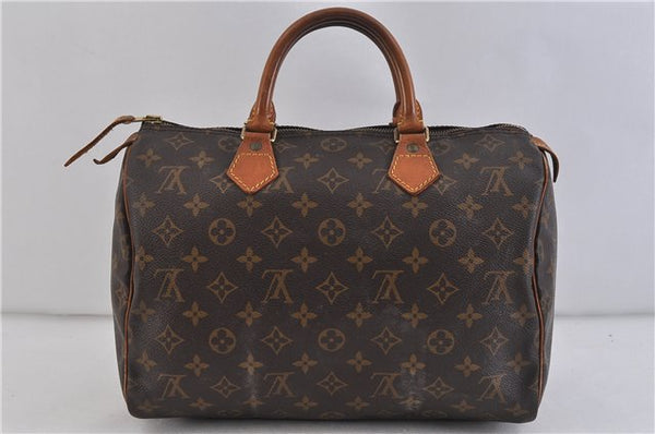 Authentic LOUIS VUITTON Monogram Speedy 30 Hand Bag M41526 LV 6295C