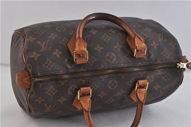 Authentic LOUIS VUITTON Monogram Speedy 30 Hand Bag M41526 LV 6295C