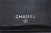 Authentic CHANEL Lamb Skin Matelasse Bifold Long Wallet Purse Black CC 6295D