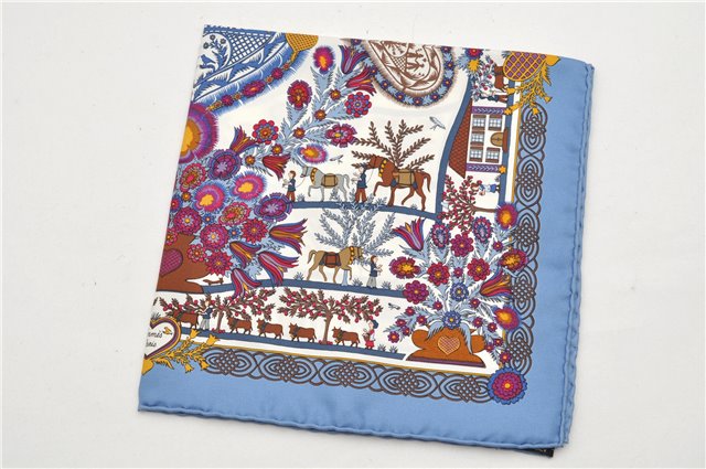 Authentic HERMES Petit Carre 40 Scarf Handkerchief 