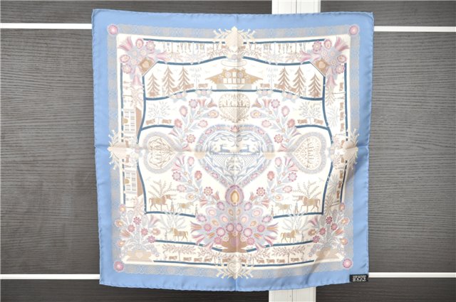 Authentic HERMES Petit Carre 40 Scarf Handkerchief 