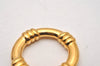 Authentic HERMES Scarf Ring Bouee Circle Design Gold Tone Box 6295I