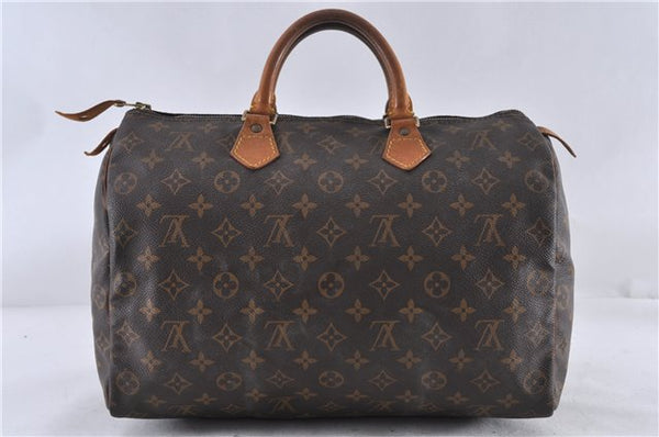 Authentic LOUIS VUITTON Monogram Speedy 35 Hand Bag M41524 LV 6297C