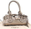 Authentic Chloe Mini Paddington Leather Hand Bag Purse Beige 6297I