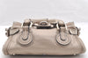 Authentic Chloe Mini Paddington Leather Hand Bag Purse Beige 6297I