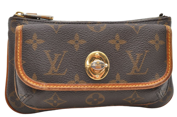 Authentic Louis Vuitton Monogram Pochette Tikal Pouch M60019 LV 6298D