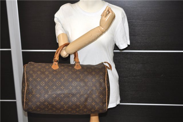 Authentic LOUIS VUITTON Monogram Speedy 40 Hand Bag M41522 LV 6301C