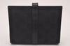 Authentic GUCCI Jackie Agenda Notebook Cover Purse GG Canvas Leather Black 6301I
