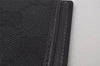 Authentic GUCCI Jackie Agenda Notebook Cover Purse GG Canvas Leather Black 6301I
