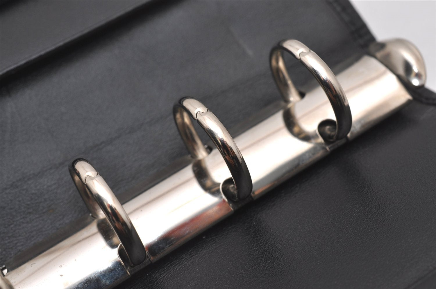 Authentic GUCCI Jackie Agenda Notebook Cover Purse GG Canvas Leather Black 6301I