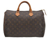 Authentic Louis Vuitton Monogram Speedy 35 Hand Boston Bag M41524 LV 6303D